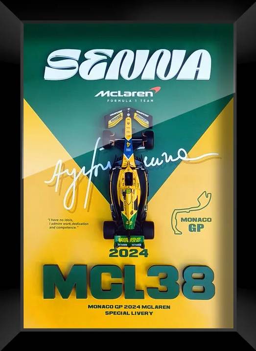 Cadres F1 3D McLaren Senna - Monaco